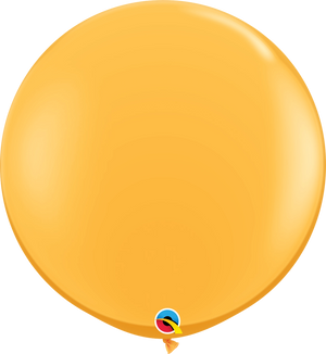 3ft Round Goldenrod Qualatex Plain Latex Balloon UNINFLATED
