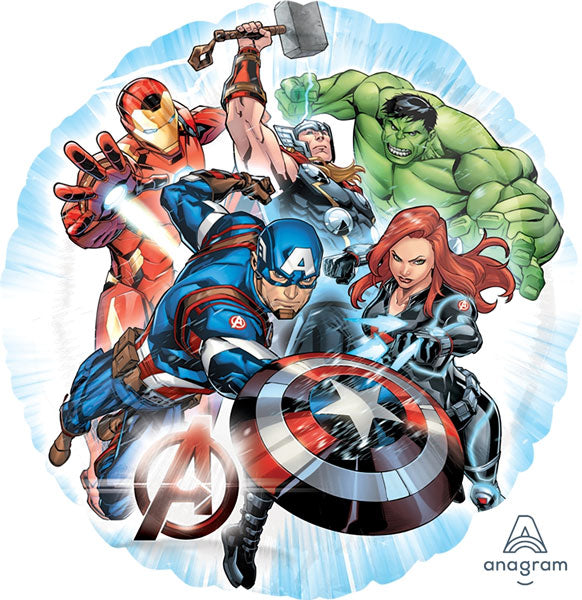 45cm Avengers Round Foil Balloon UNINFLATED