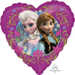45cm Disney Frozen Standard Love Heart Foil Balloon UNINFLATED