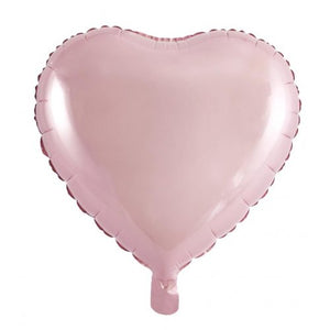 45cm Heart Light Pink Foil Balloon UNINFLATED