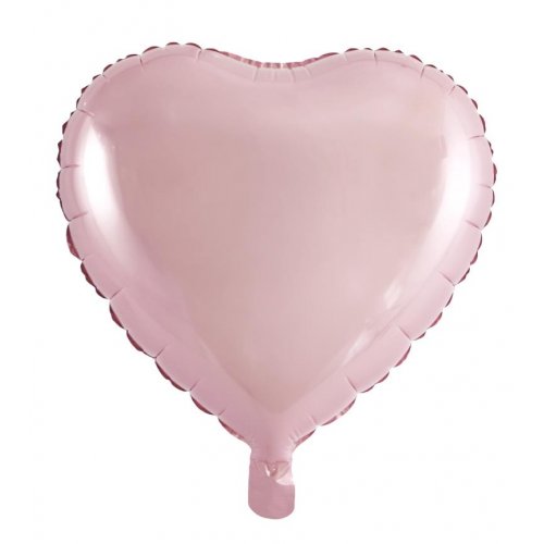 45cm Heart Light Pink Foil Balloon UNINFLATED