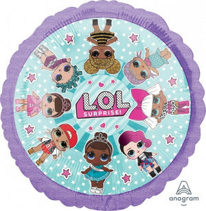 45cm LOL Surprise Round Foil Balloon UNINFLATED