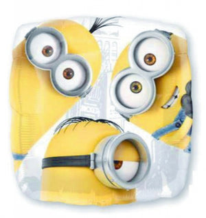 45cm Minions Group Square Foil Balloon UNINFLATED