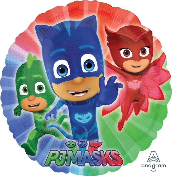 45cm PJ Masks Round Foil Balloon UNINFLATED