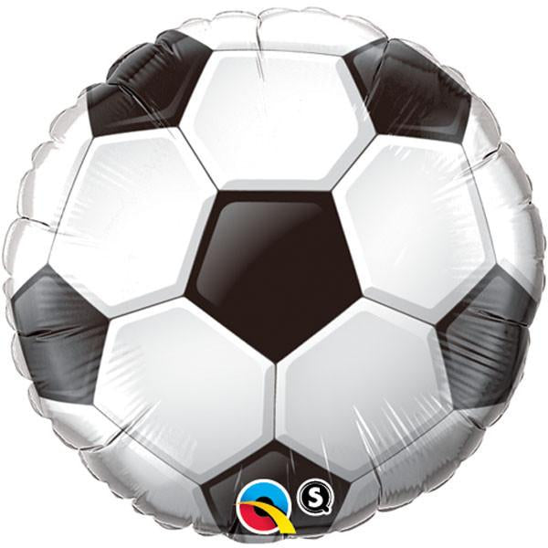45cm Soccer Ball Round Foil Balloon UNINFLATED