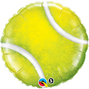 45cm Tennis Ball Round Foil Balloon UNINFLATED