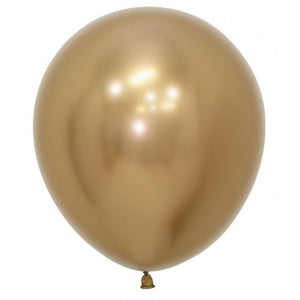 46 CM Reflex Gold Sempertex Plain Latex Balloon UNINFLATED