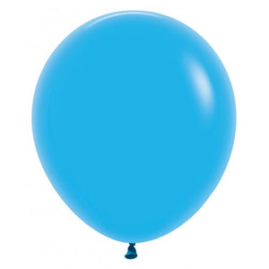 46 CM Round Fashion Blue Sempertex Plain Latex Balloon UNINFLATED
