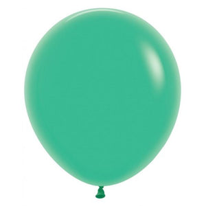 46 CM Round Fashion Green Sempertex Plain Latex Balloon UNINFLATED