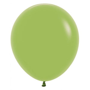 46 CM Round Fashion Lime Green Sempertex Plain Latex Balloon UNINFLATED