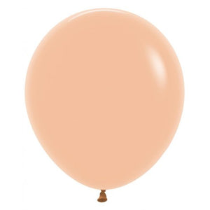 46 CM Round Fashion Peach Blush Sempertex Plain Latex Balloon UNINFLATED