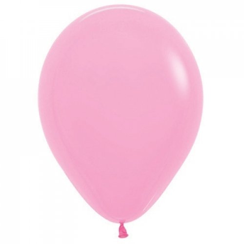 46 CM Round Fashion Pink Sempertex Plain Latex Balloon UNINFLATED