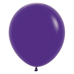 46 CM Round Fashion Violet Sempertex Plain Latex Balloon UNINFLATED
