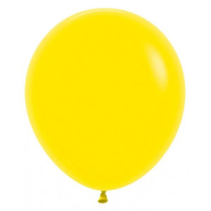46 CM Round Fashion Yellow Sempertex Plain Latex Balloon UNINFLATED