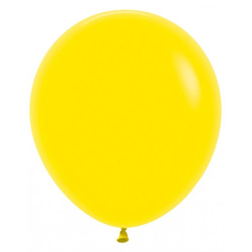 46 CM Round Fashion Yellow Sempertex Plain Latex Balloon UNINFLATED
