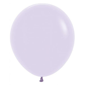 46 CM Round Matte Pastel Lilac Sempertex Plain Latex Balloon UNINFLATED