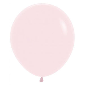 46 CM Round Matte Pastel Pink Sempertex Plain Latex Balloon UNINFLATED
