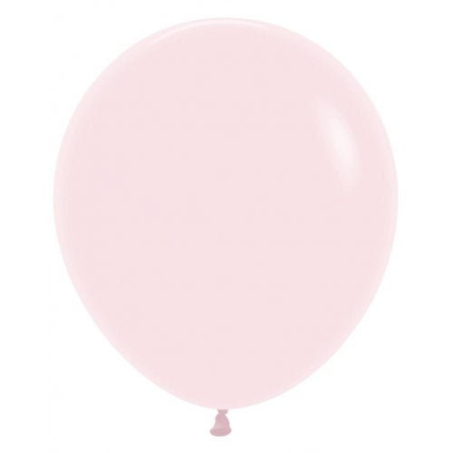 46 CM Round Matte Pastel Pink Sempertex Plain Latex Balloon UNINFLATED