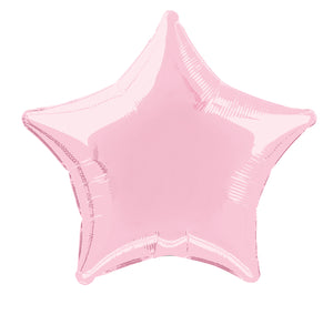 50cm Pastel Pink Star Foil Balloon UNINFLATED