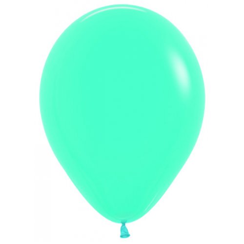 5 Inch Round Caribbean Blue Sempertex Plain Latex Balloons UNINFLATED