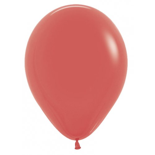 5 Inch Round Coral Sempertex Plain Latex Balloons UNINFLATED