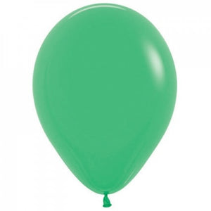 5 Inch Round Green Sempertex Plain Latex Balloons UNINFLATED