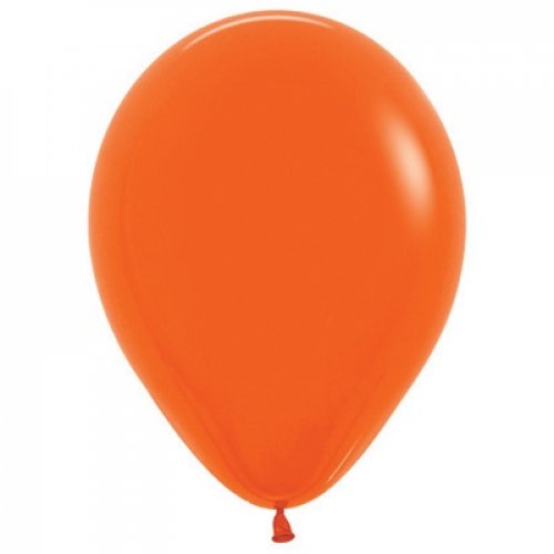 5 Inch Round Orange Sempertex Plain Latex Balloons UNINFLATED