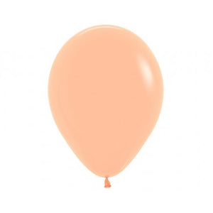 5 Inch Round Peach Blush Sempertex Plain Latex Balloons UNINFLATED