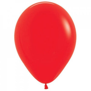 5 Inch Round Red Sempertex Plain Latex Balloons UNINFLATED