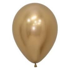 5 Inch Round Reflex Gold Sempertex Plain Latex Balloons UNINFLATED