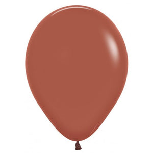 5 Inch Round Terracotta Sempertex Plain Latex Balloons UNINFLATED