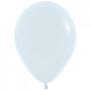 5 Inch Round White Sempertex Plain Latex Balloons UNINFLATED