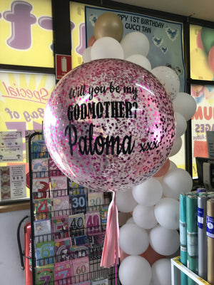 60cm (24 Inch) Confetti Personalised Balloon each