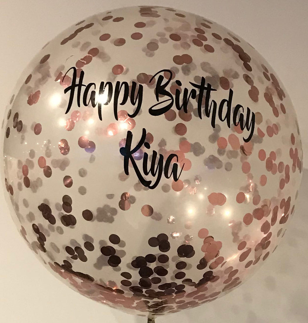 Personalised Balloons Adelaide Personalised Confetti Balloons The