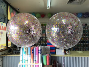 Giant 90cm (3ft) Confetti Balloon each