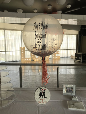 Giant 90cm (3ft) Confetti Personalised Balloon