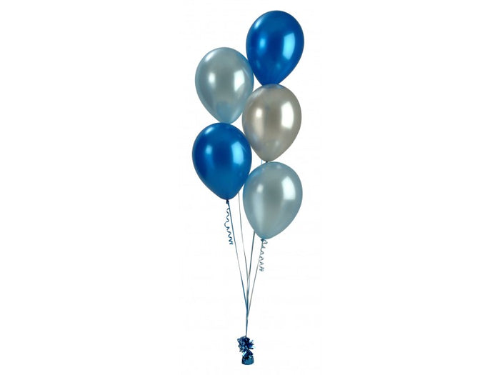 Bunch Of 5 Helium Balloons Bouquet