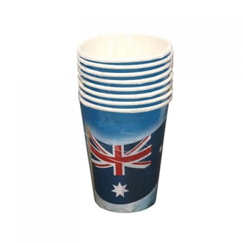 Australian Flag Paper Cups - Pack of 8