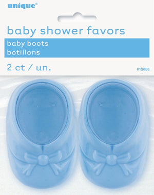 Baby Boots Blue Party Favors