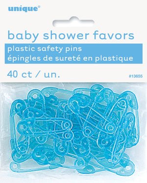 Baby Pins Blue Party Favors