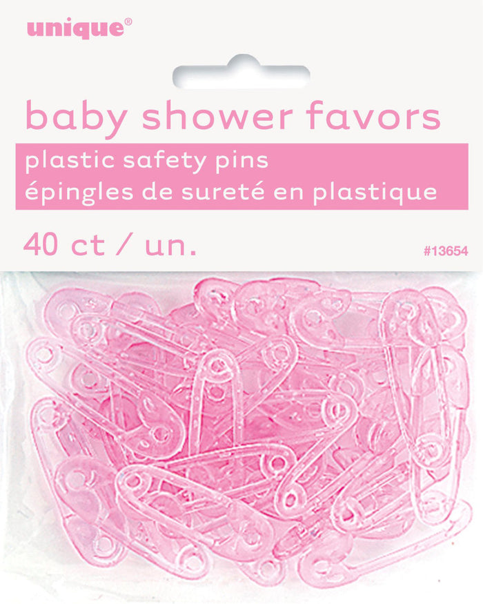 Baby Pins Pink Party Favors