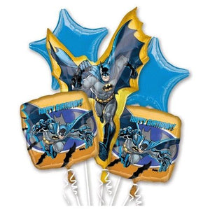 Batman Action Foil Balloon Bouquet UNINFLATED - Pack of 5