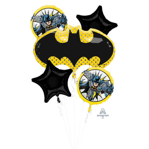 Batman Foil Balloon Bouquet UNINFLATED - Pack of 5