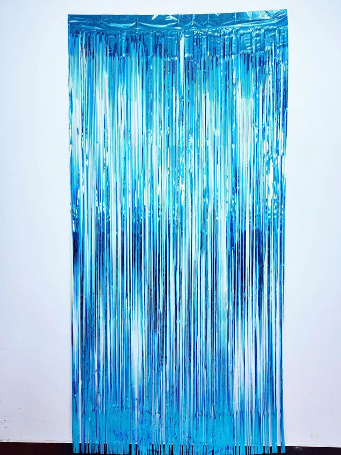 Blue Foil Curtain - Artwrap