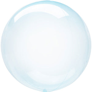 Blue 46cm Crystal Clearz Balloon UNINFLATED