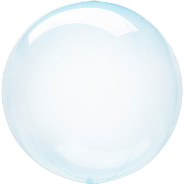 Blue 46cm Crystal Clearz Balloon UNINFLATED
