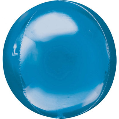 Blue Foil Orbz Balloon UNINFLATED