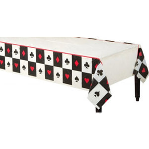 Casino Place Your Bets Plastic Printed Rectangle Tablecover
