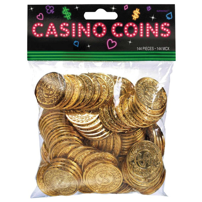 Casino Plastic Gold Coins