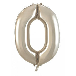 Champagne Number 0 Supershape 86cm Foil Balloon UNINFLATED